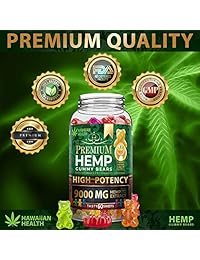 Gummies de cáñamo natural 9000MG – 150 MG por frutalidad Gummy Bear con extracto de...