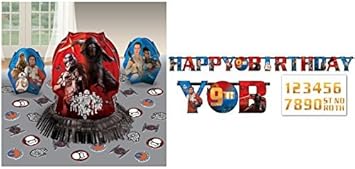 Amazon Com Star Wars Birthday Jumbo Banner And Table Decorating