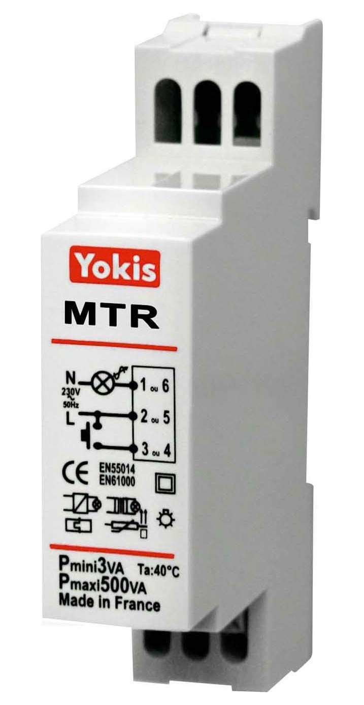 Yokis Grothe Stromstoßrelais HS Taste REG 1TE5-300VA MTR500M 2NO 2NC 2A 10A 230VAC DIN Rail Mount Manual Relay