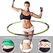 Hula Hoop 2lb, Weighted Exercise Hula Hoop for Adults Kids, Adjustable 8 Detachable Sections Weight Loss Fitness Hula Hoop for Exercise Workout Dancing Soft Ruler (Green)