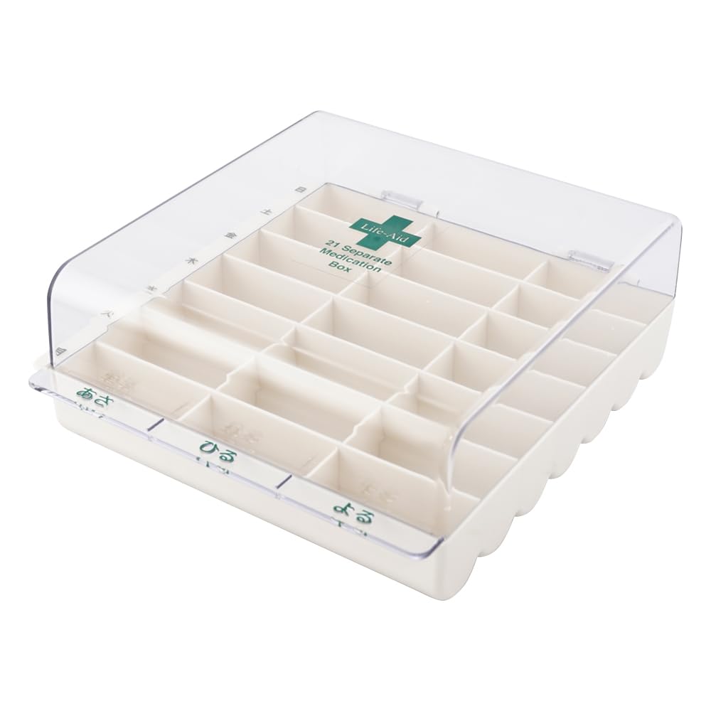 シンコハンガー(Shinkohanger) 飲みすぎ飲み忘れを防ぐ くすり箱 くすり整理ボックス クリア 日本製 朝 昼 夜 1週間 1日3回×7日分収納 薬箱 救急箱 常備薬 ピルケース ピルボックス オーガナイザー 高齢 看護 介護 カレンダー 薬入れ サプリメント 170250商品画像