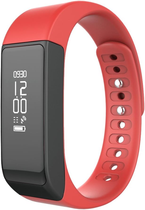 Realwo Fitness Activity Tracker and Pedometer Sleep Monitor Watch with 0.91inch OLED Touch Screen for iPhone IOS Android