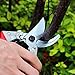 4-FQ Pruning Shears Garden Shears SK-5 Steel Blade Garden Ratchet, Hand Pruners with Ergonomic Grip & Safety Lock, Bypass Pruners,Tree Trimmers Secateurs,Clippers for The Garden Plants,Flowers.