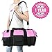 Pink Power 20” Tool Bag for Women with 28 Storage Pockets and Shoulder Strap