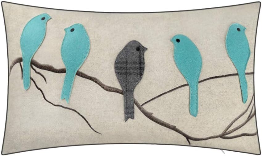 Best Blue Decorative Bird Pillows Living Room