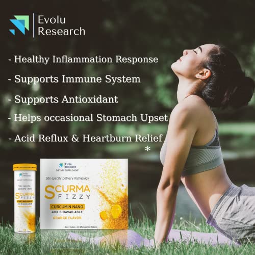 SCurma Fizzy Nano Turmeric Curcumin Natural Defence Against Gastric
