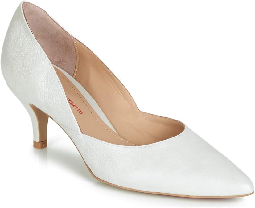 Perlato MOLI Pumps Women White Pumps White Size 8.5 UK Amazon.co.uk