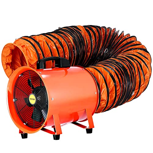 VEVOR 12 Inch(5m) Extractor Fan Blower Portable 5m High Rotation