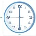 Vremi 10 Inch Silent Universal Round Wall Clock - AA Battery Operated Colorful Analog Clock for Home Office Classroom or Garage - Easy to Install Non Ticking Indoor Decorative Easy Read Clock - Blue