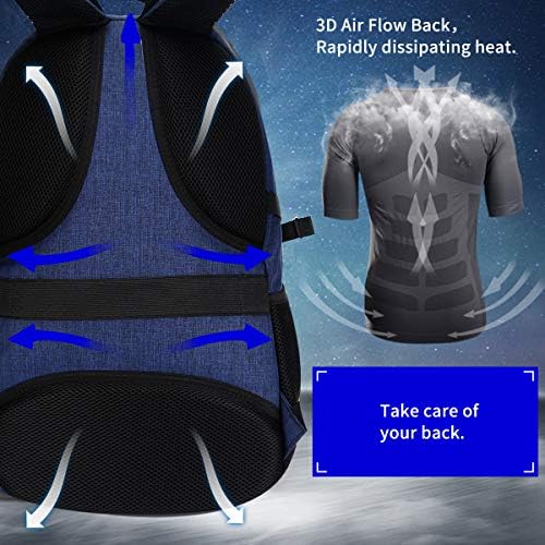 SHRRADOO Durable Waterproof Anti Theft Laptop Backpack Travel Backpacks Bookbag with usb Charging Port for Women & Men School College Students Backpack Fits 15.6 Inch Laptop Royal Blue 6 SHRRADOO Durable Waterproof Anti Theft Laptop Backpack Travel Backpacks Bookbag with usb Charging Port for Women & Men School College Students Backpack Fits 15.6 Inch Laptop Royal Blue