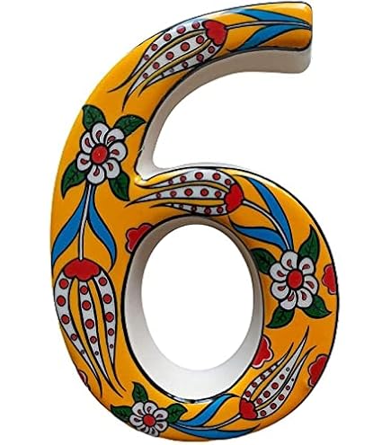 Handpainted Ceramic Tiles - Azul Mini Letters & Numbers For Custom Signs, 2.87x1.18 Inches