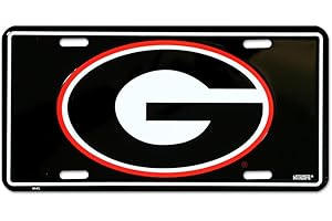 TROMIC GIFTS University of Georgia License Plate Tin Sign 6 x 12in