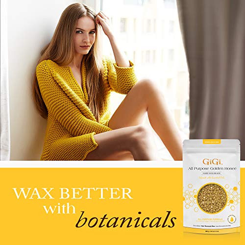 GiGi Hard Wax Beads, Golden Honee All Purpose Hair Removal Wax, no strip needed, 14 oz - //medicalbooks.filipinodoctors.org