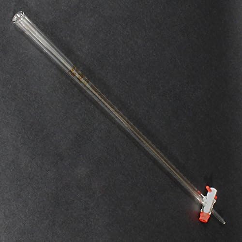Glass Burette, 25 mL, w/PTFE Stopcock, Class AS IAW DIN 12700, ISO 385