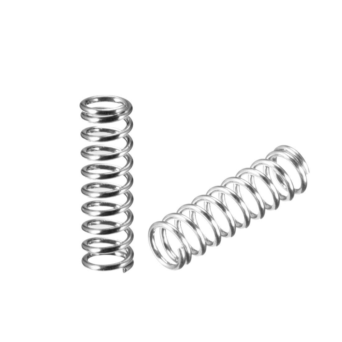 sourcing map Wire Diameter 0.016", OD 0.12", Free Length 0.39" Spring Steel Coil Extended Compressed Spring 10pcs