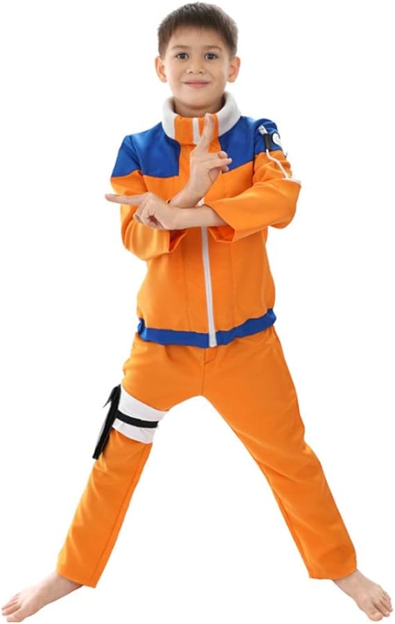 Amazon Co Jp Naruto Uzumaki Naruto Kids Clothes Anime Cosplay Costume Stage Costume Size M Clothing Accessories