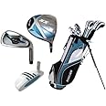 Precise Deluxe Women's Petite Complete Set (Blue), Graphite Hybrids with Steel Irons, Right Hand, Regular