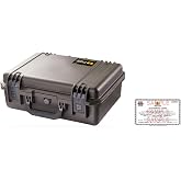Pelican Storm iM2300 Case With Foam (Black) | Watertight case with foam insert and padlockable latches for equipment, electronics and travel