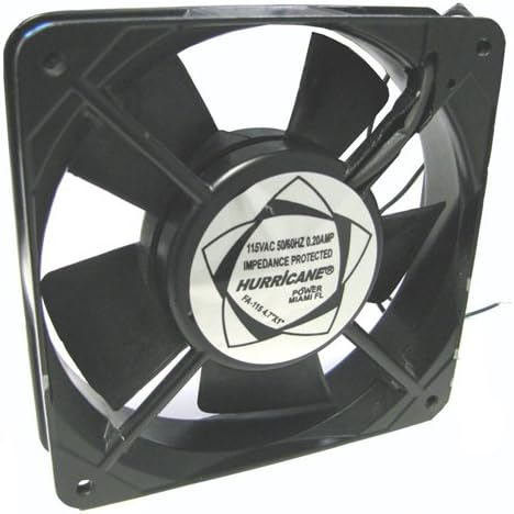 MIYAKO 2400 RPM Super Silent CPU Fan Cooler 110V 0.15A for Computer Cases, Radiator, Metal Body 4.7” x 4.7” x 1"
