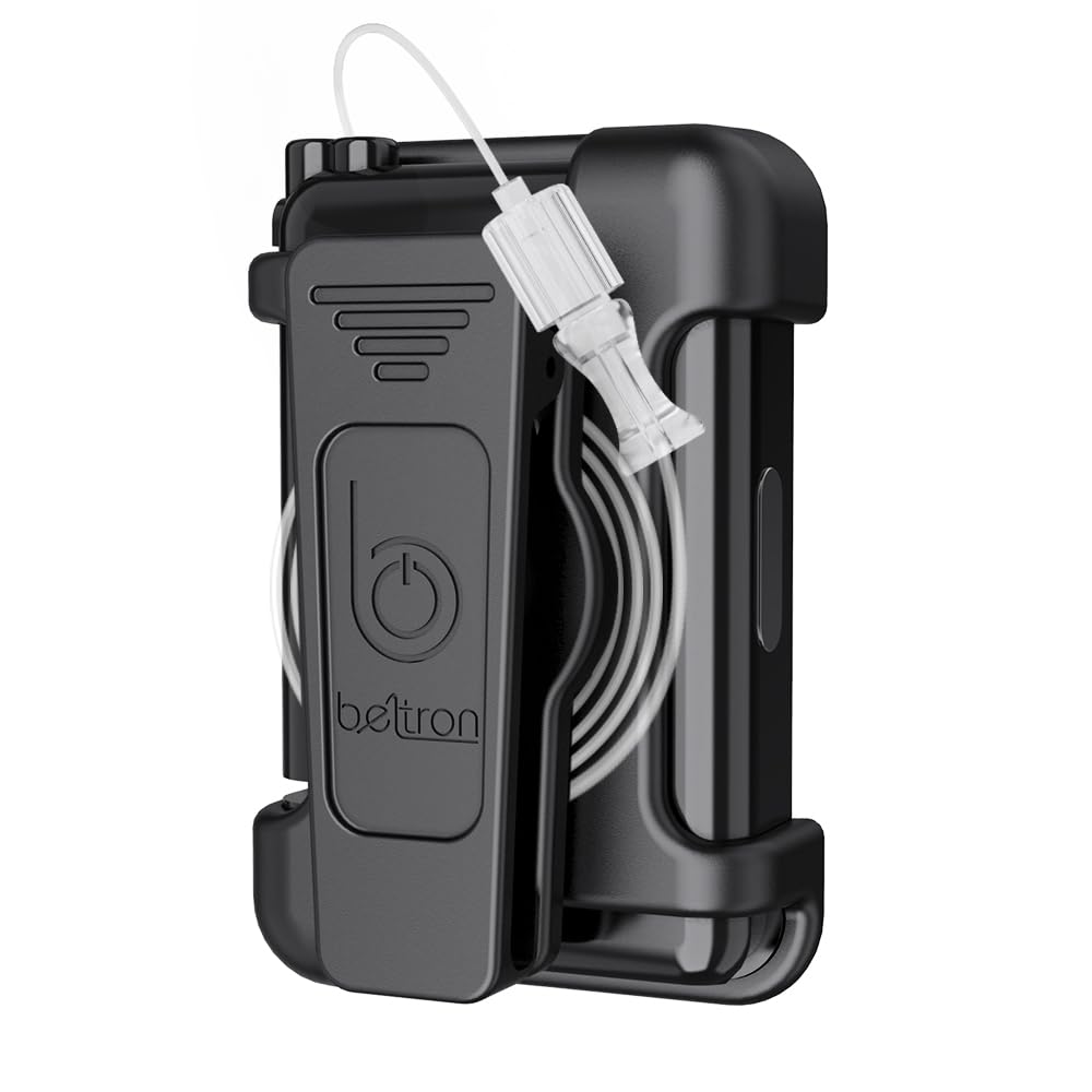 BELTRON Belt Clip for Tandem t:Slim X2 Pump (Strong & Durable Rotating Clip Case for Tandem Diabetes Care TSlim X2 Insulin Pump) - Black