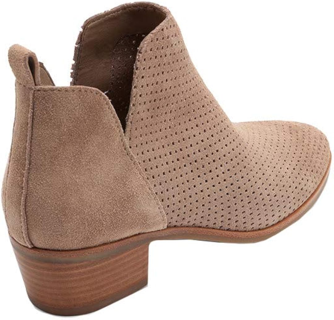 dolce vita perforated suede bootie