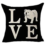 FELENIW Cute Animal Pet Dog English Bulldog Love