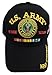 ARMY STRONG Men's U.S. Army Vietnam Veteran Hat Military Baseball Cap (One Size, Vietnam Vet Black)