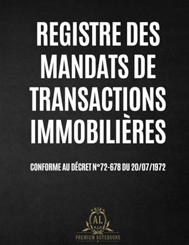 Download Registre des Mandats de Transactions Immobilières PDF