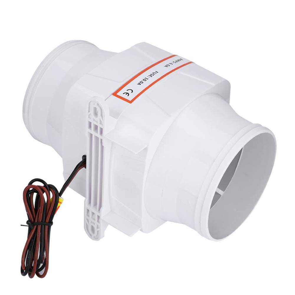 Aramox Air Blower,4inches In-Line Marine Bilge Mute Strong Engine Ventilation Fan(12V)