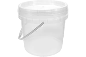 HAMPPLIES 5 Gallon Plastic Paint Bucket with Lid and Handle Airtight Storage Pail for Chemical and Coating Use