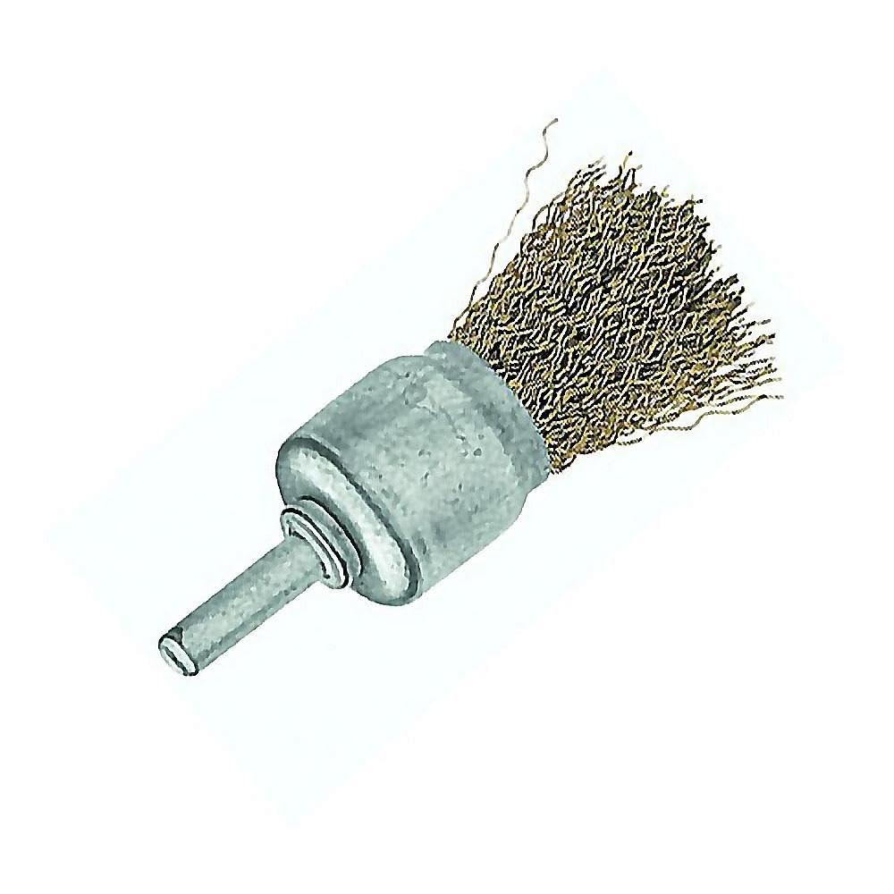 Acorn 50809-25 - Wire Wheel Brush Brass-Plated Steel, Crimped Wire