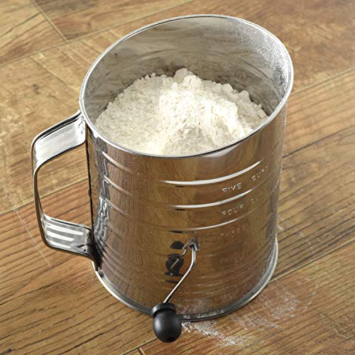 Norpro 3Cup Stainless Steel Rotary Hand Crank Flour Sifter With 2 Wire Agitator Pricepulse