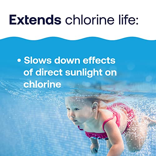 HTH 67061 Swimming Pool Care Pool Care Stabilizer, Swimming Pool Chemical Helps Chlorine Last