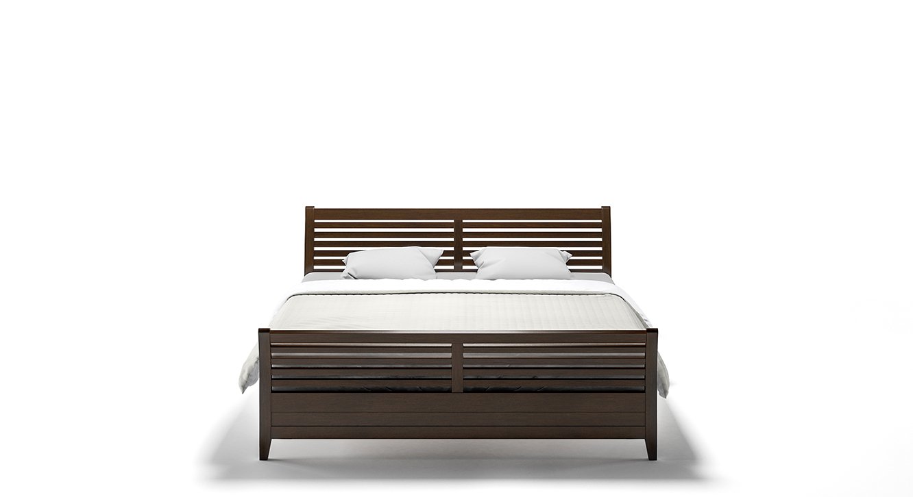 Urban Ladder Vermont Bed Bed Size King Finish Dark Walnut