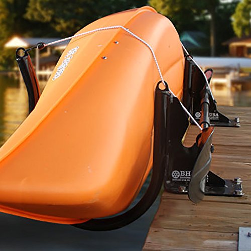 White Powder Coated Dock Mount Kayak Racks