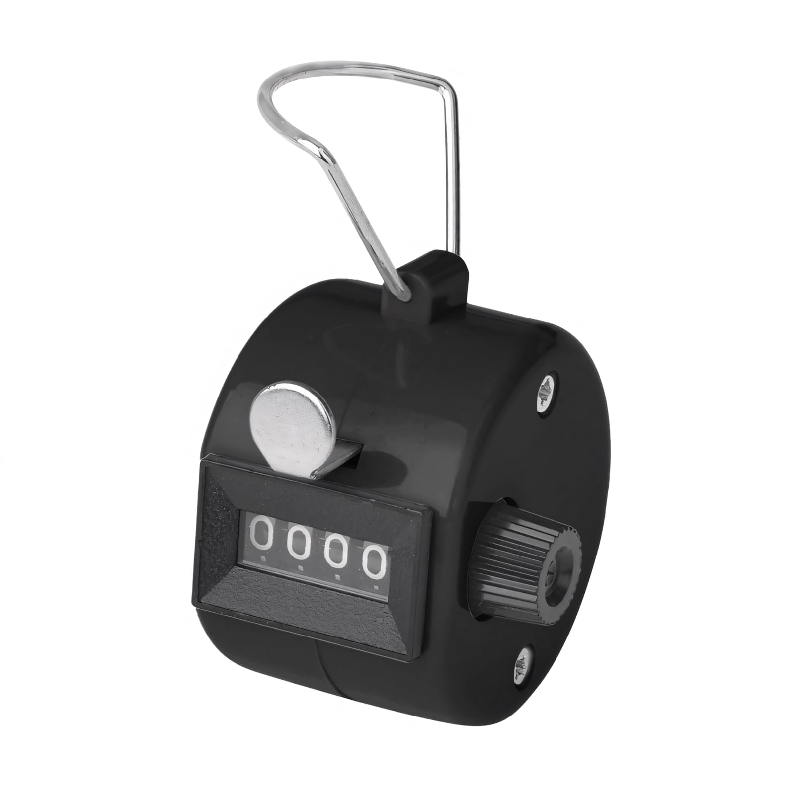 GOGO Handheld Tally Counter, Plastic 4 Digit Palm Clicker, Manual Mechanical Counter for Sport Events, Knitting - Black