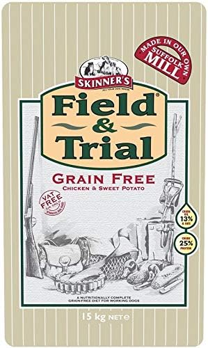 Skinner’s Field & Trial Grain Free Chicken & Sweet Potato - Complete Dry Adult Dog Food, for Dogs with Intolerance to Grains 15kg