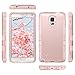 ULAK Note 4 Case, Galaxy Note 4 Case, Shock Resistance Anti Slip Note 4 Case Hybrid with Soft Flexible Inner Silicone Skin Protective Case Hard Cover(Rose Gold)