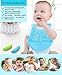 2 Pack Waterproof Silicone Bibs - Silicone Feeding Bibs, Toddlers Baby Bibs