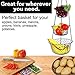 MALMO 3-Tier Wire Fruit Hanging Basket, Vegetable Kitchen Storage Basket, Iron Wire Black