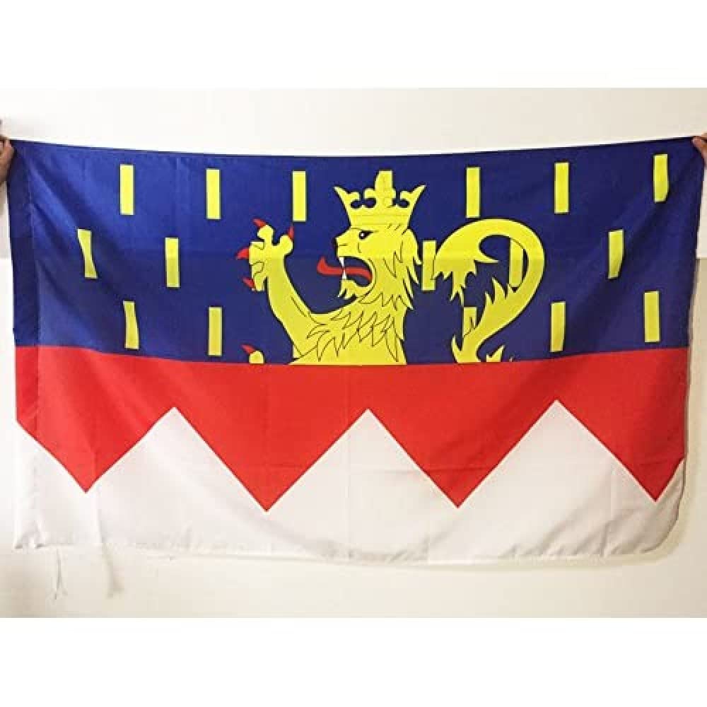 AZ FLAG - Jura Flag - 2x3 Ft - French department Banner with Sleeve - 100% Polyester - Fade Resistant - Vivid Colors - 2' x 3' Feet - 90x60 Cm