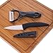 Premium Ceramic Paring Knife with Cover Sheath & Peeler Set - Limited Time Discount