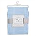 lulujo Baby Cellular Baby Blanket, Blue