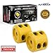 AUTMATCH Winch Cable Hook Stopper (2 Pack) Silicone Rubber Shock Absorbent Winch Stopper Best Winch Accessories for Wire & Synthetic Cables ATV UTV Prevent Pulling Eliminate Abrasion Bouncing Yellow