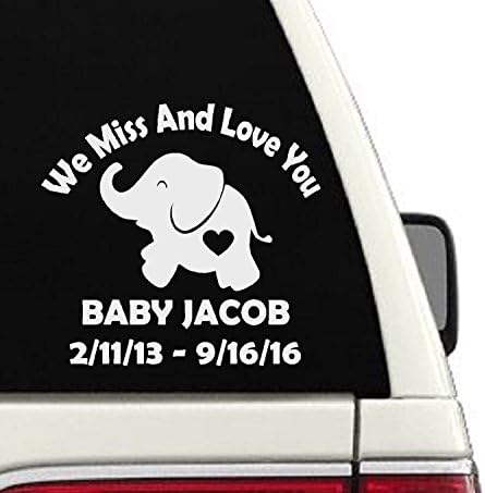 We Miss And Love You In Loving Memory Car Decal