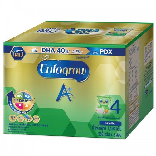 ENFAGROW A+ 360 DHA PLUS MILK POWDER FORMULA 4 PLAIN FLAVORED SIZE