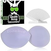 Double Scoop® Push Up Bra Inserts w/Bonus Sticky Tape Strips, Instant Breast Implants, Replacement Bra Pads, A/B, C, D, DD+