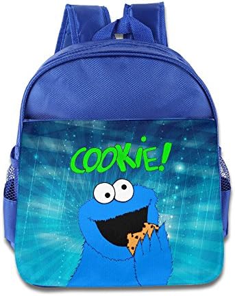 ELF STORY - Sesame Street Cookie Little Kid Baby Boys Girls Toddler School Backpack RoyalBlue
