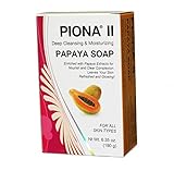 Piona ® II Deep Cleansing & Moisturizing Papaya Soap 6.35 Oz - Clears Complexion and Leaves Skin Glowing - By Cherrybargains