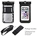 Waterproof iPhone 6 case,Armband,Built-in Compass,Ailun Bag universal for iPhone 7/6 Plus/6/6s/5s/5c/SE, Galaxy S7/S6/EDGE/S5/S4/NOTE 4/3/2,LG G4/3,for Boating/Hiking/Swimming/Diving[Black]